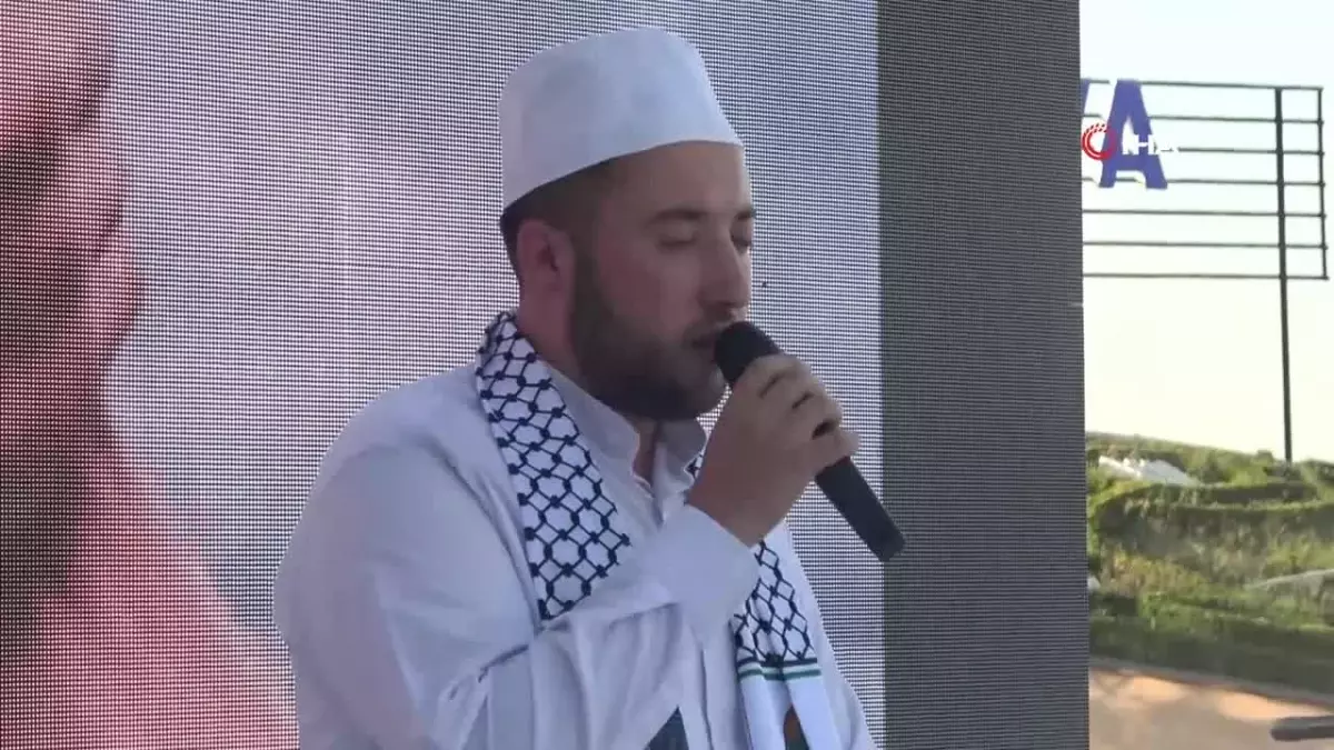 Yalova\'da şehit edilen Hamas lideri İsmail Haniye için miting düzenlendi