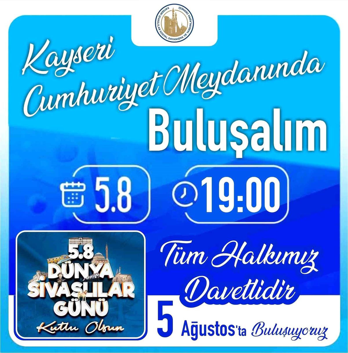 Kayseri\'de Dünya Sivaslılar Günü etkinliği düzenlenecek