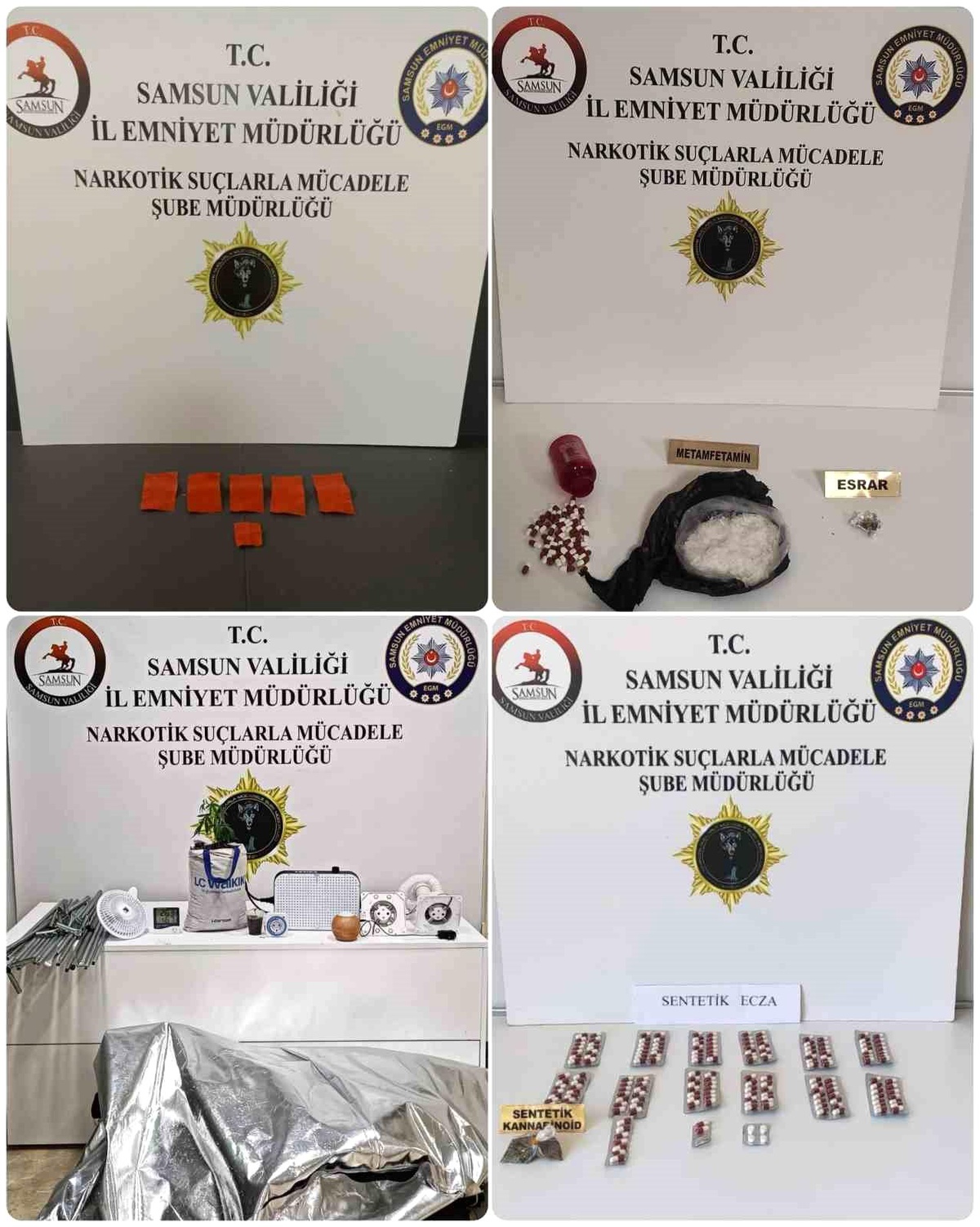 Samsun\'da Uyuşturucu Operasyonunda 8 Kişi Gözaltına Alındı