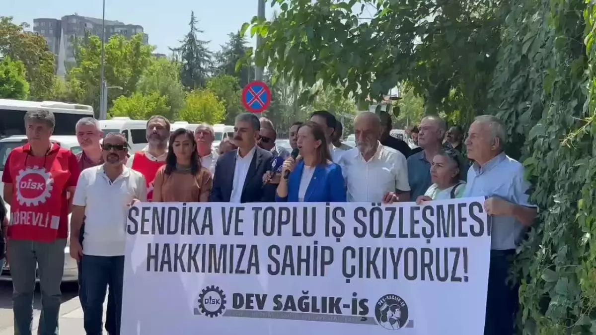 DİSK Genel Başkanı Arzu Çerkezoğlu, Dev Sağlık-İş Sendikası\'nın baraj altında kalmasına tepki gösterdi