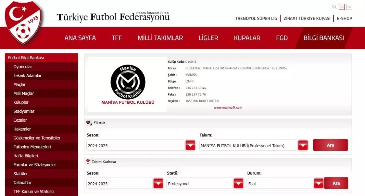 Manisa Futbol Kulübü\'nde Başkanlık Değişikliği