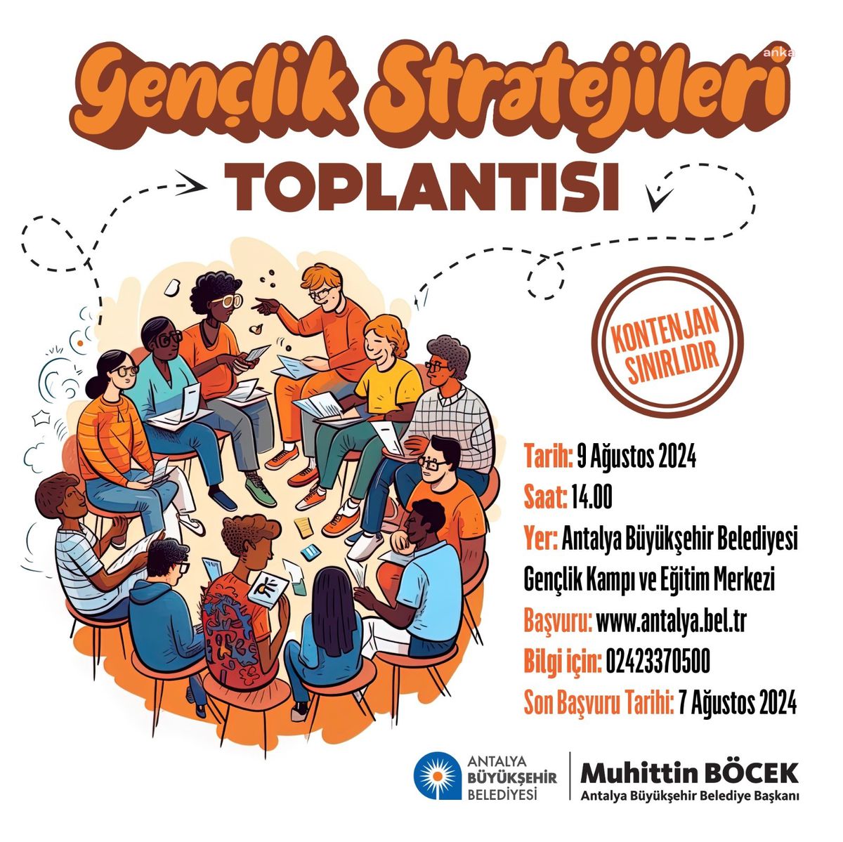 Antalya Büyükşehir Belediyesi Gençlik Stratejileri Toplantısı Düzenliyor