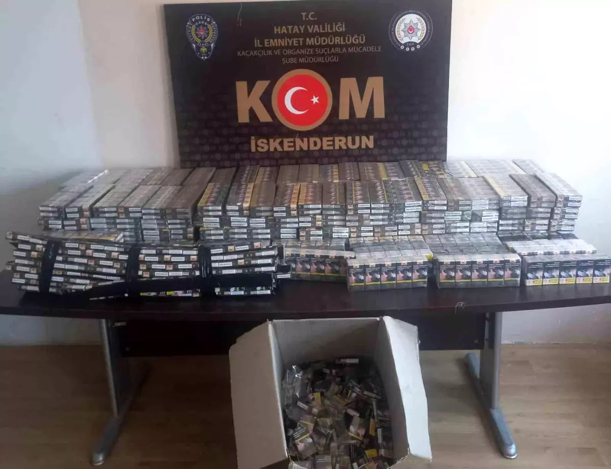 Hatay\'da Kaçak Sigara Operasyonu: 4 Bin 90 Paket Ele Geçirildi