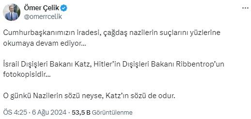 İsrailli bakan Katz'ın paylaşımına CHP'den skandal yanıt: Müttefikiniz Erdoğan'ı güçlendirmeye çalıştığınızı biliyoruz