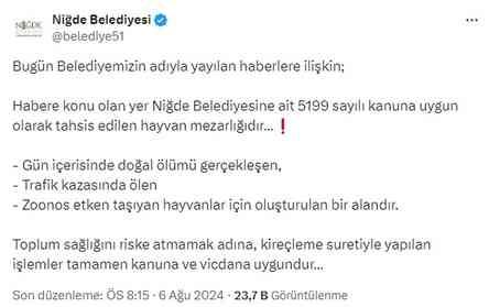 Niğde'de köpeklerin topluca gömüldüğü iddia edildi, işin aslı bambaşka çıktı