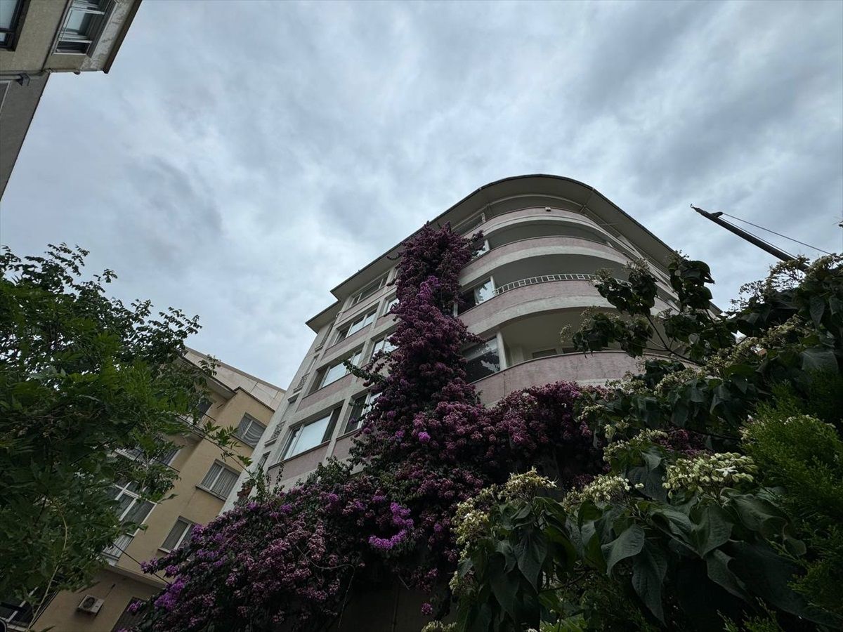 Şişli\'deki Tarihi Apartmanı Saran Begonvil Çiçekleri Görenleri Hayran Bırakıyor