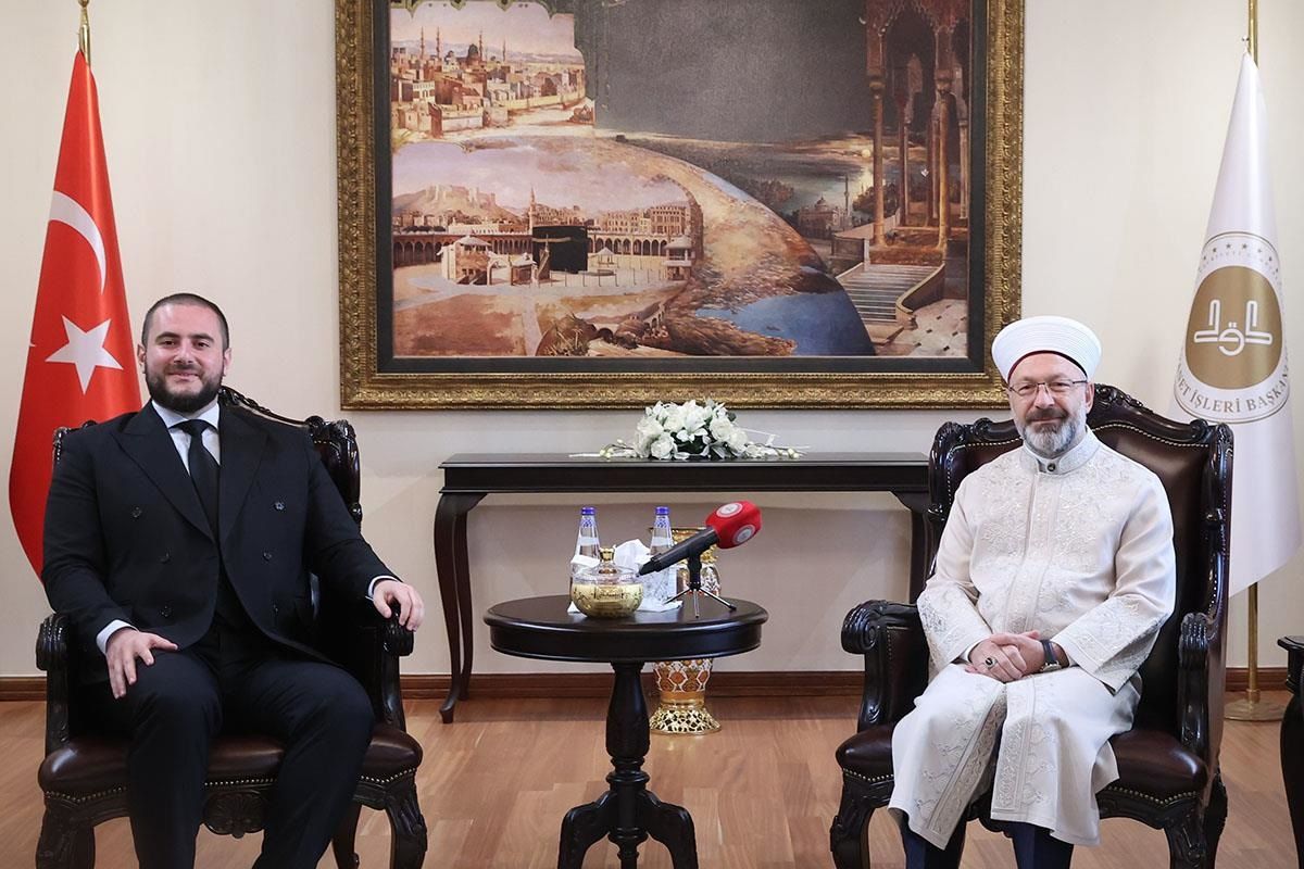 Diyanet İşleri Başkanı Ali Erbaş, Sırbistan Devlet Bakanı Usame Zukorliç ile görüştü