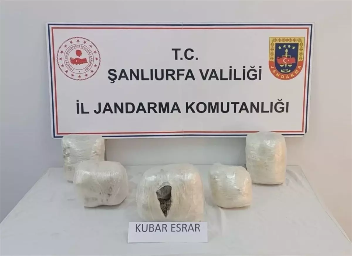 Şanlıurfa\'da 5 Kilo 400 Gram Esrar Ele Geçirildi