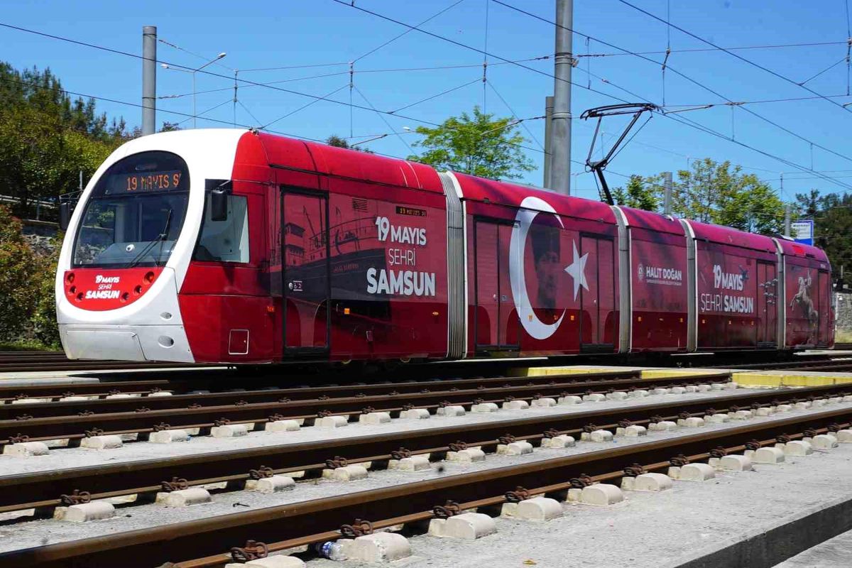 Samsun Büyükşehir Belediyesi Tramvayları 13,5 Milyon Yolcu Taşıdı