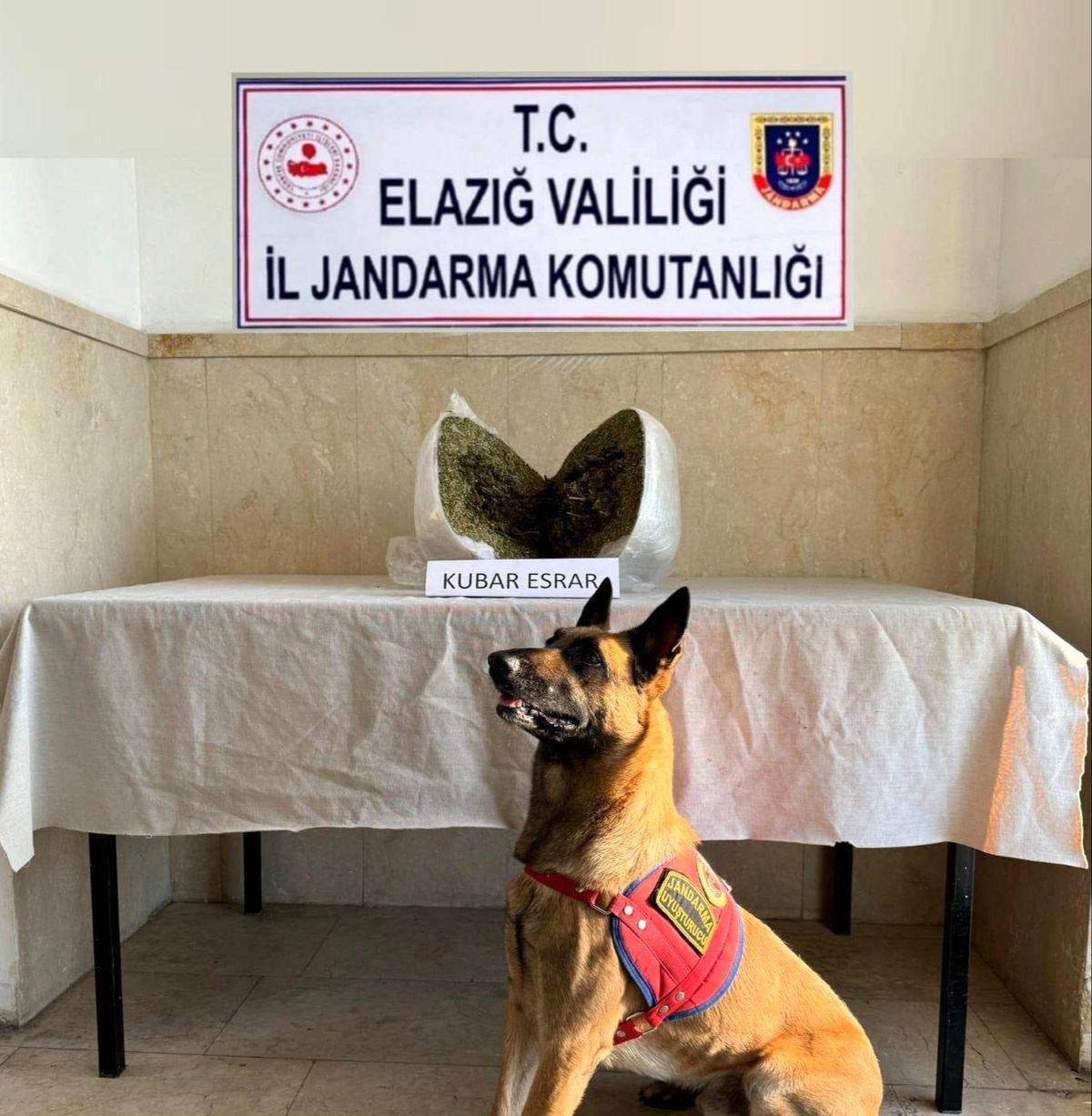 Elazığ\'da 7 Kilo 600 Gram Esrar Ele Geçirildi