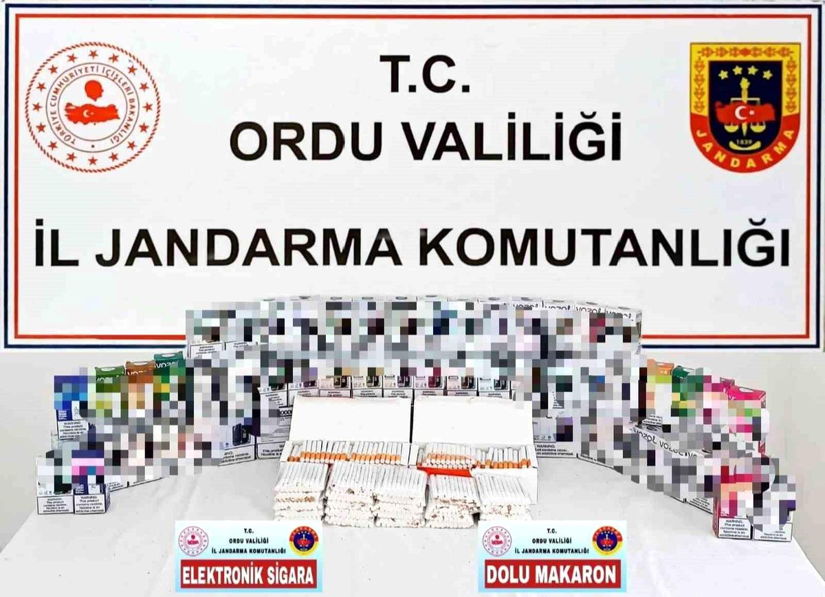 Ordu\'da Kaçak Tütün ve Elektronik Sigara Operasyonu