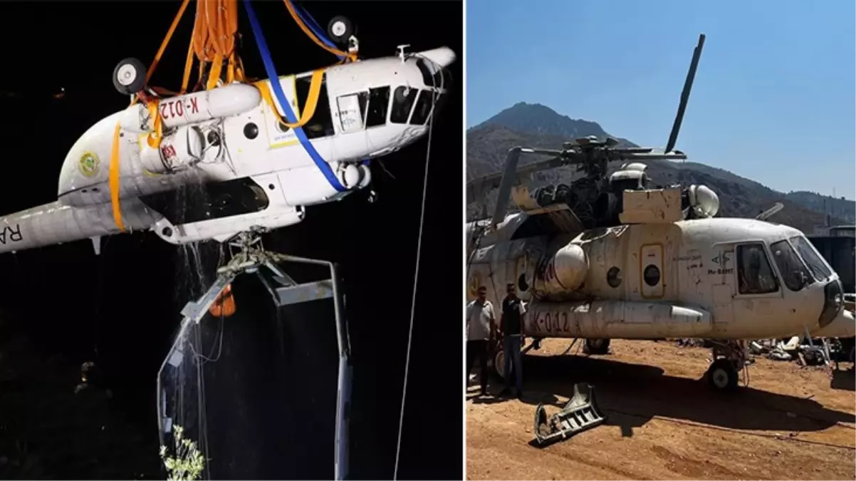 Baraja düşen helikopter için kritik kurtarma operasyonu! Akıbeti belli oldu