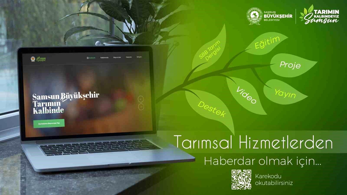 Samsun Büyükşehir Belediyesi Tarımsal Destekler İçin Yeni Web Sayfası Oluşturdu