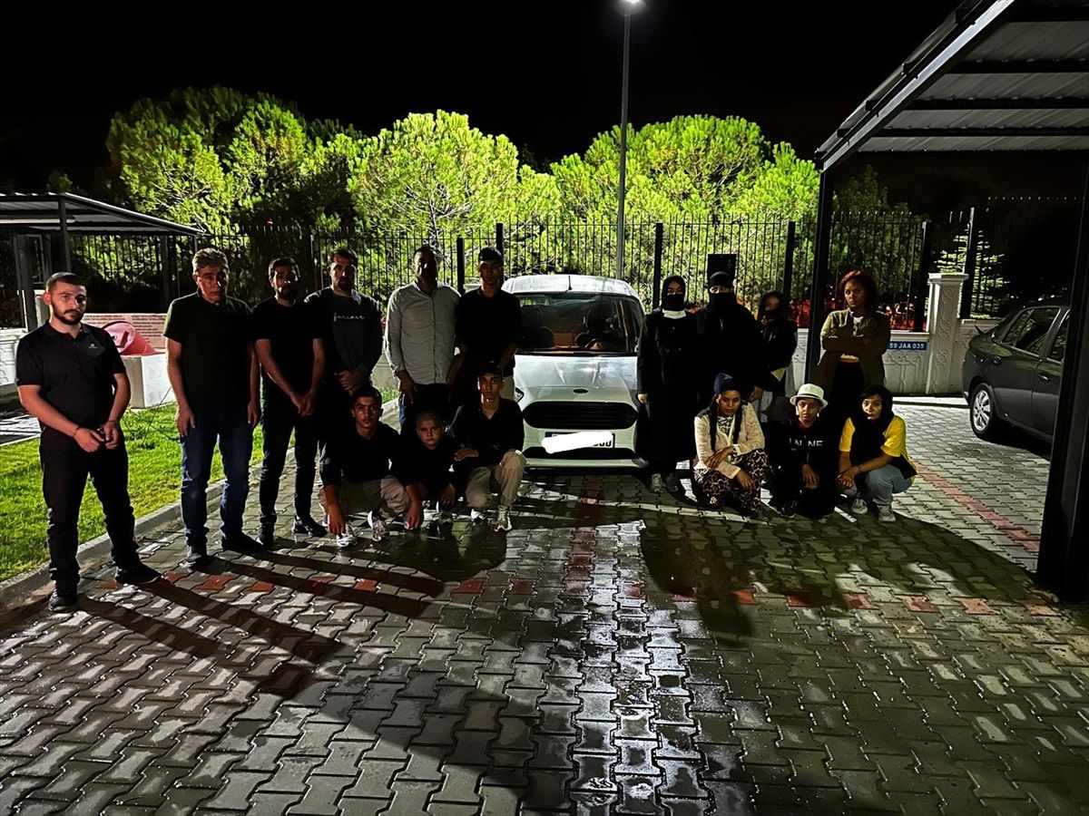 Tekirdağ\'da 22 düzensiz göçmen yakalandı