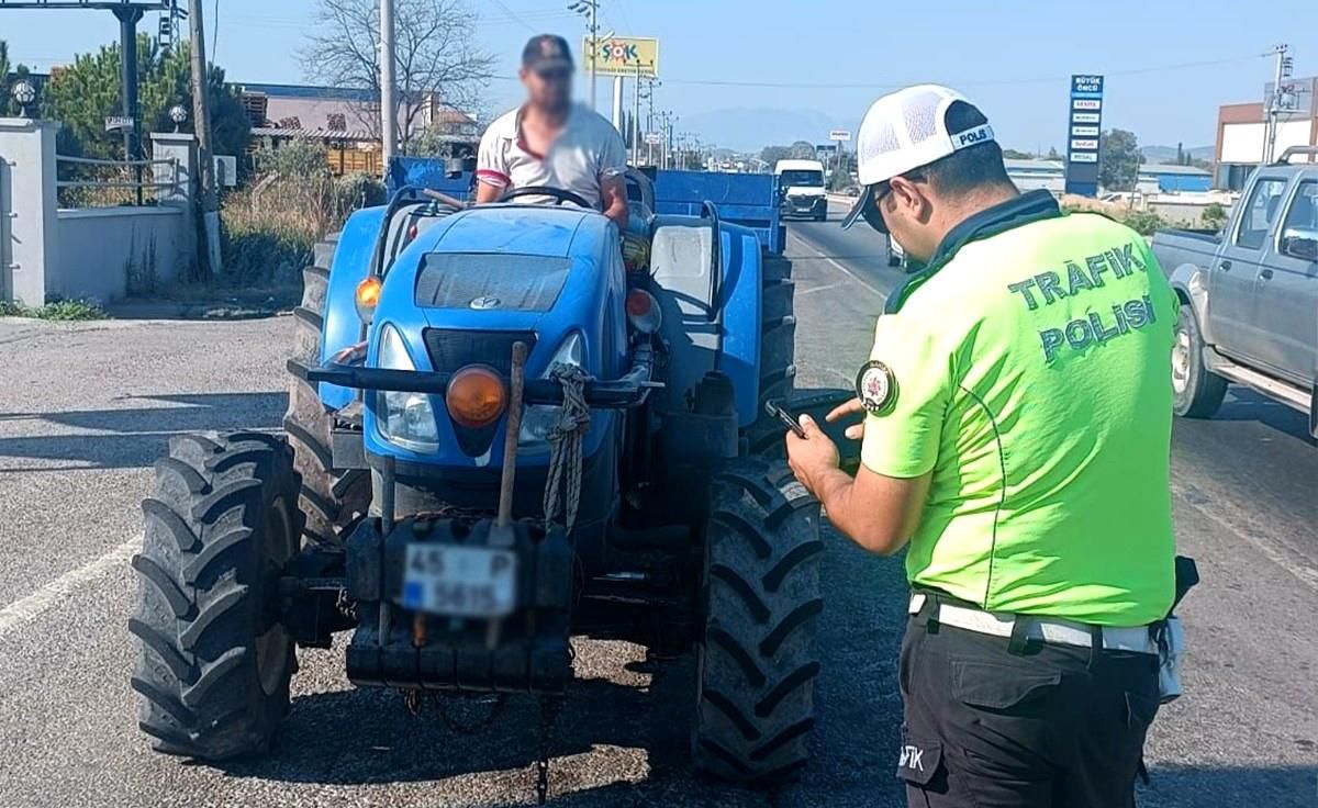 Manisa\'da Tarım Araçlarına Denetim: 101 Araç ve Sürücüye Cezai İşlem Uygulandı