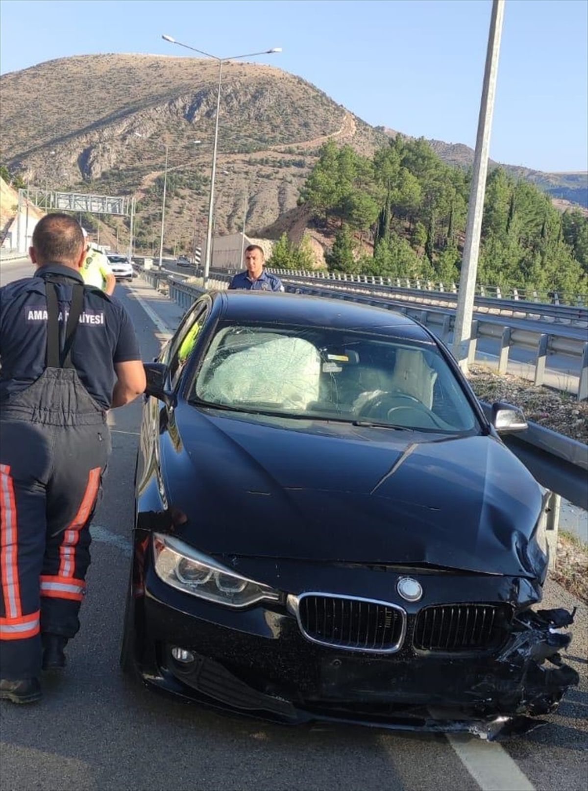 Amasya\'da trafik kazası: 4 kişi yaralandı