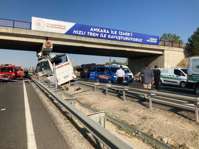 Ankara'daki katliam gibi kazadan ilk görüntüler