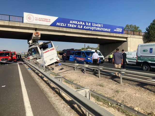 Ankara'daki katliam gibi kazadan ilk görüntüler