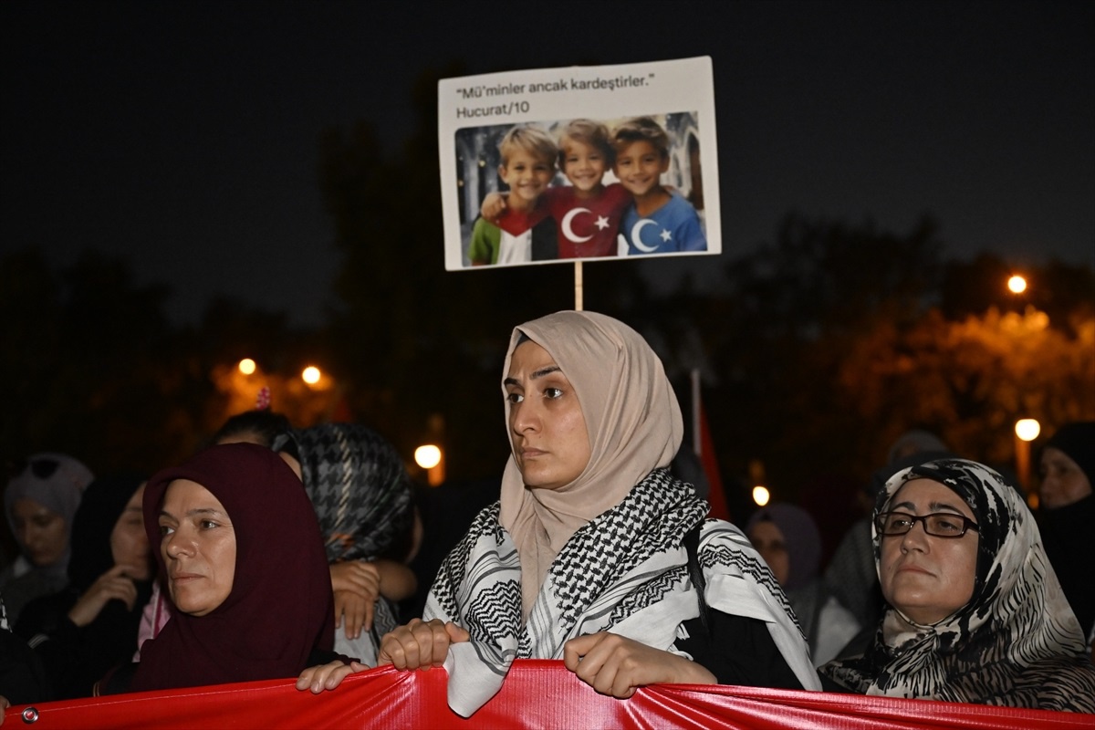 Ankara Filistin Dayanışma Platformu İsrail\'in saldırısını protesto etti