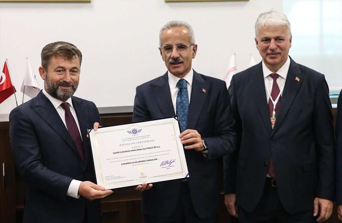 Çukurova Uluslararası Havalimanı\'na A Grubu Havaalanı Terminal İşletme Ruhsatı verildi