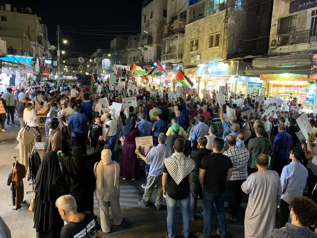 Ürdün\'de İsrail\'in Gazze\'ye yönelik saldırıları protesto edildi