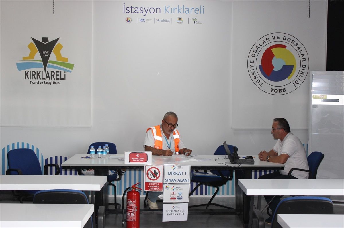 Kırklareli Ticaret ve Sanayi Odası Emlak Danışmanlığı Sınavı Yapıldı