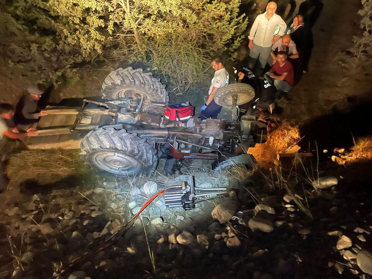 Çorum İskilip\'te traktör devrildi, 1 kişi hayatını kaybetti
