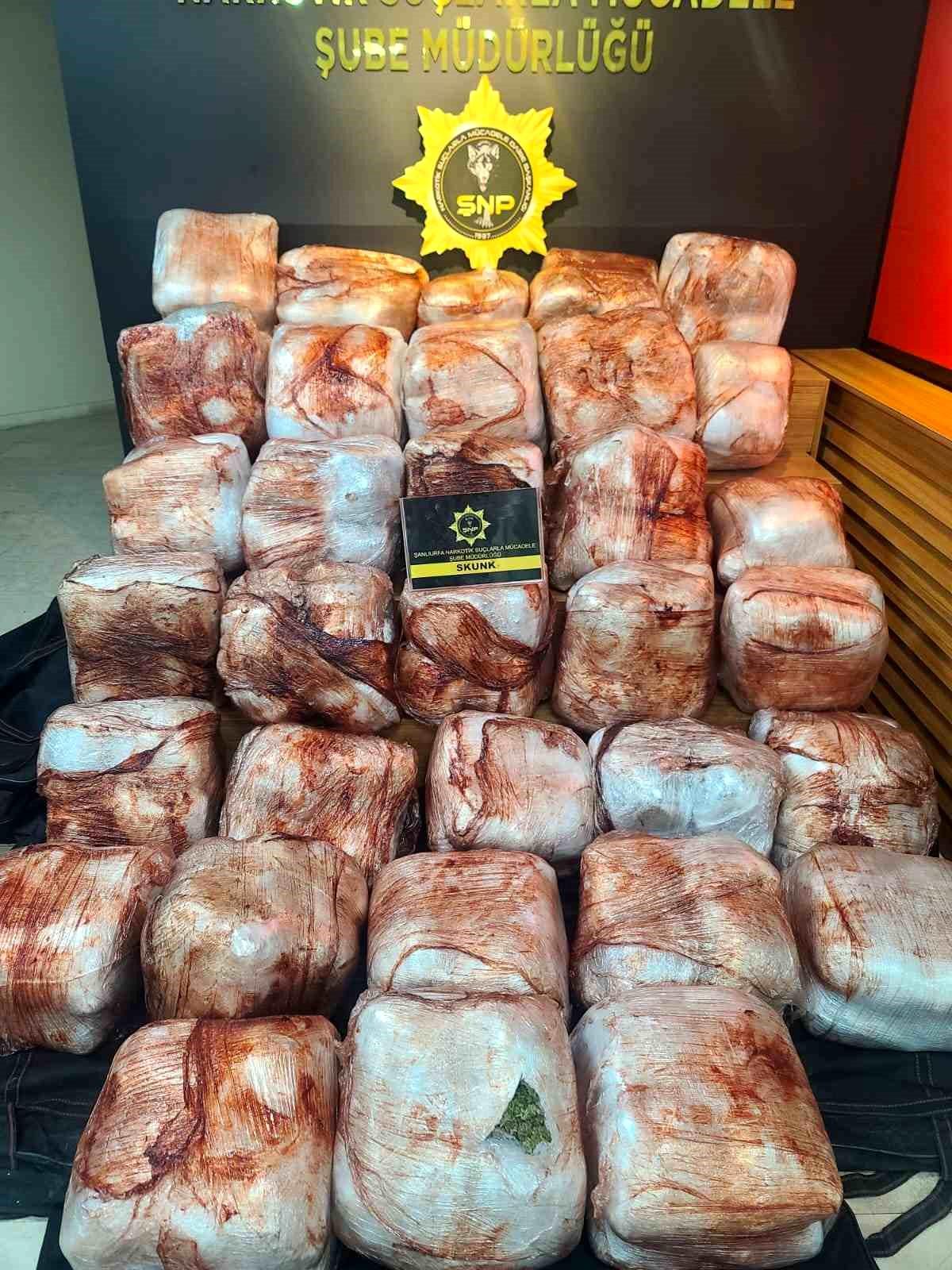 Şanlıurfa\'da 223 Kilo Skunk Maddesi Ele Geçirildi