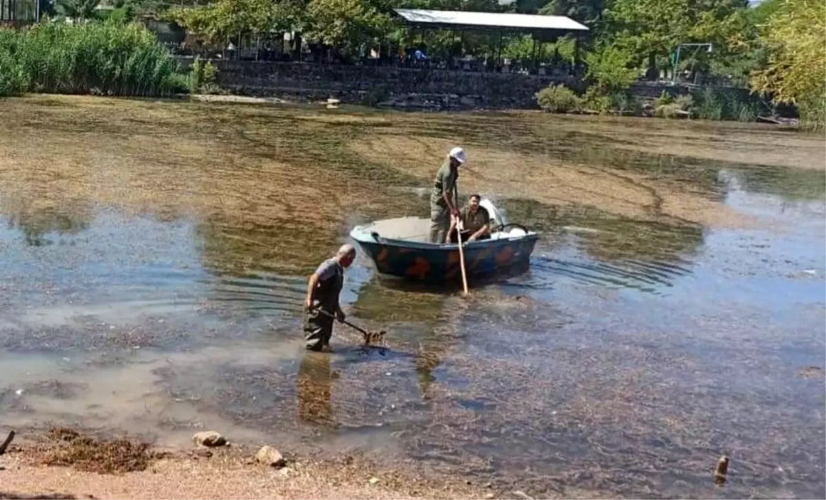 Gölbaşı Gölü\'nde Temizlik Çalışmaları Yapılıyor