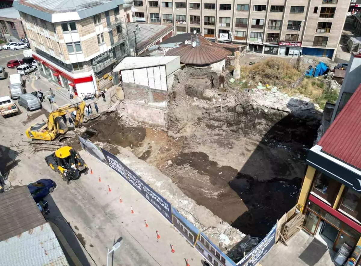 Erzurum Büyükşehir Belediyesi Habibbaba Türbesi çevresinde kentsel dönüşüm çalışmalarına başladı