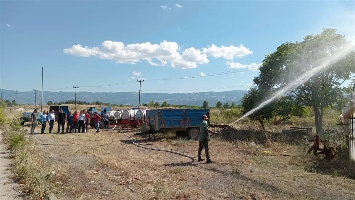 Tokat\'ın Niksar ilçesindeki 4 köye yangın tankerleri verildi