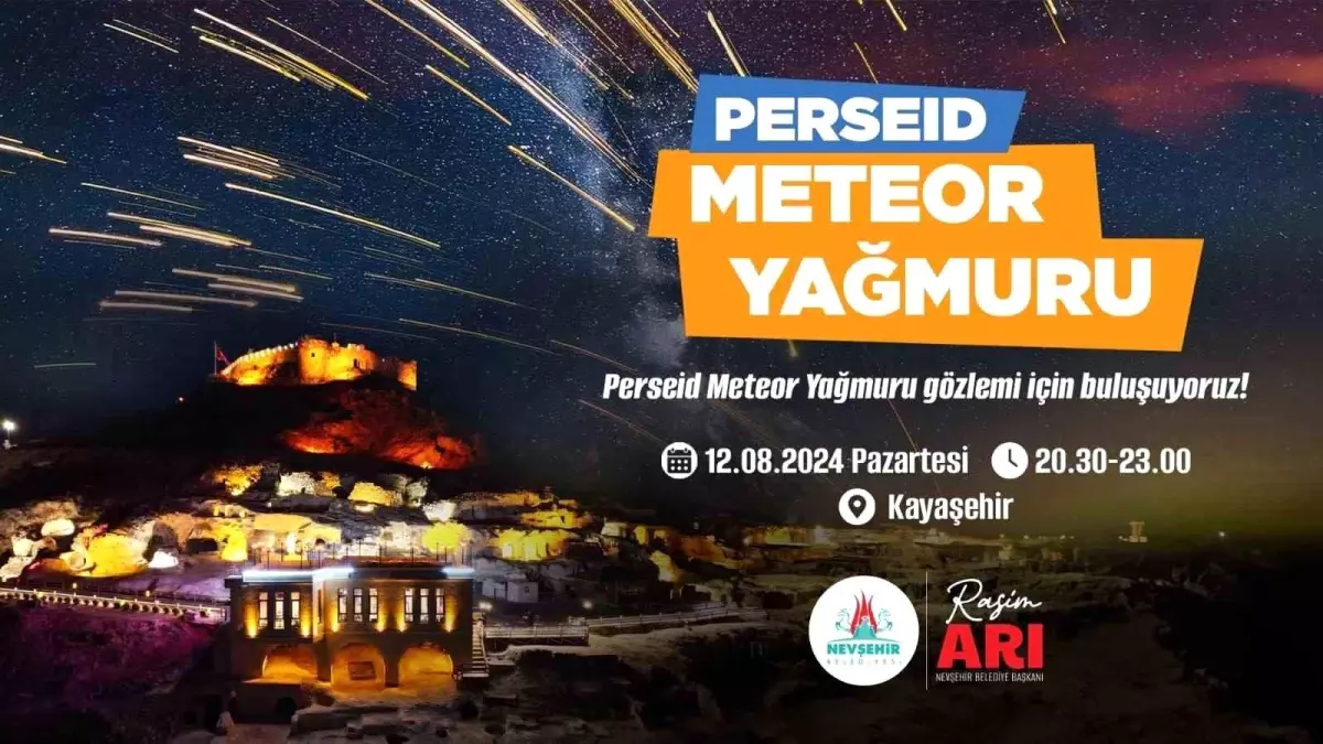 Nevşehir Belediyesi Perseid Meteor Yağmuru Gözlem Etkinliği