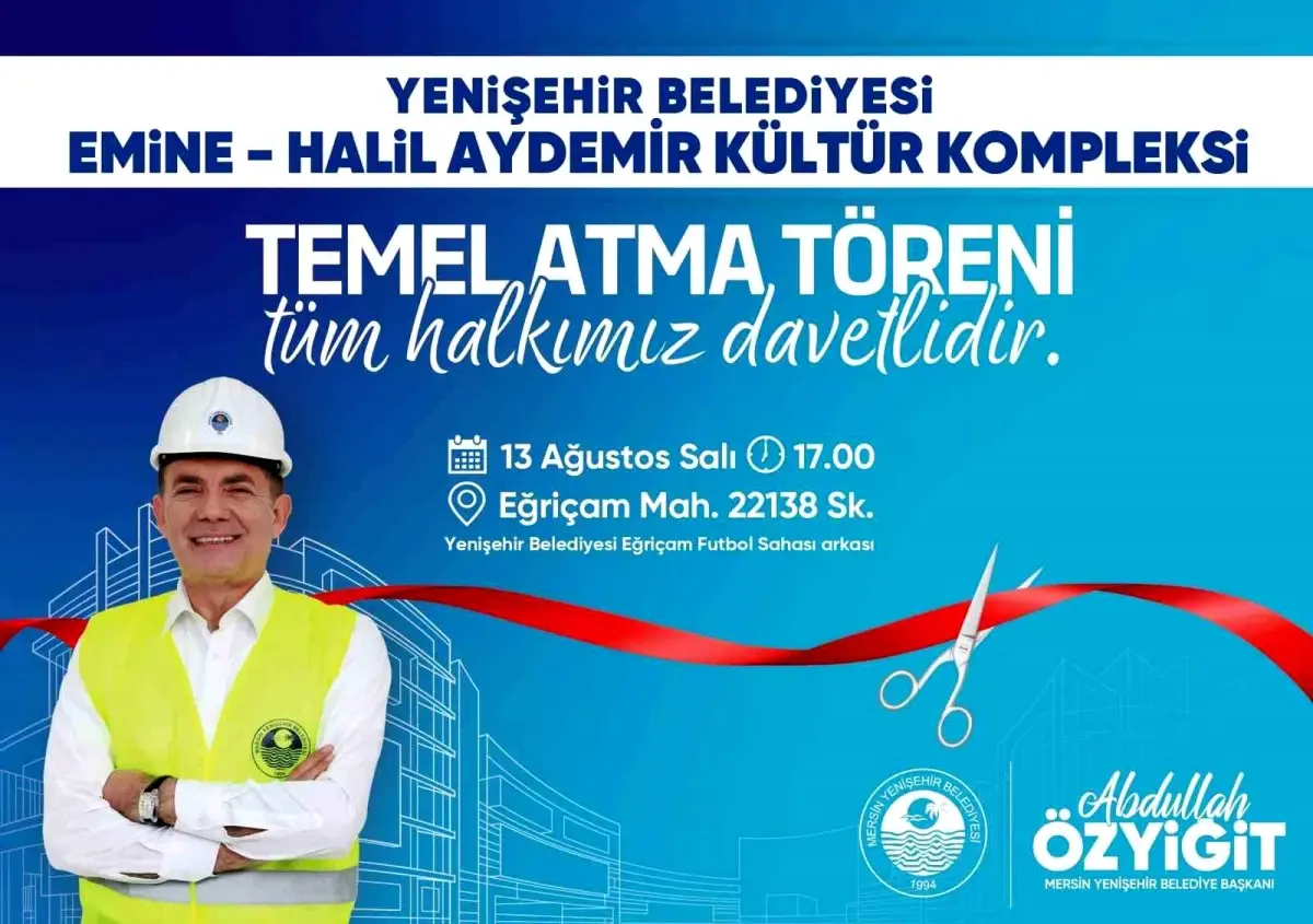 Mersin Yenişehir Belediyesi, Eğriçam Mahallesi\'nde Kültür Kompleksi İnşa Ediyor