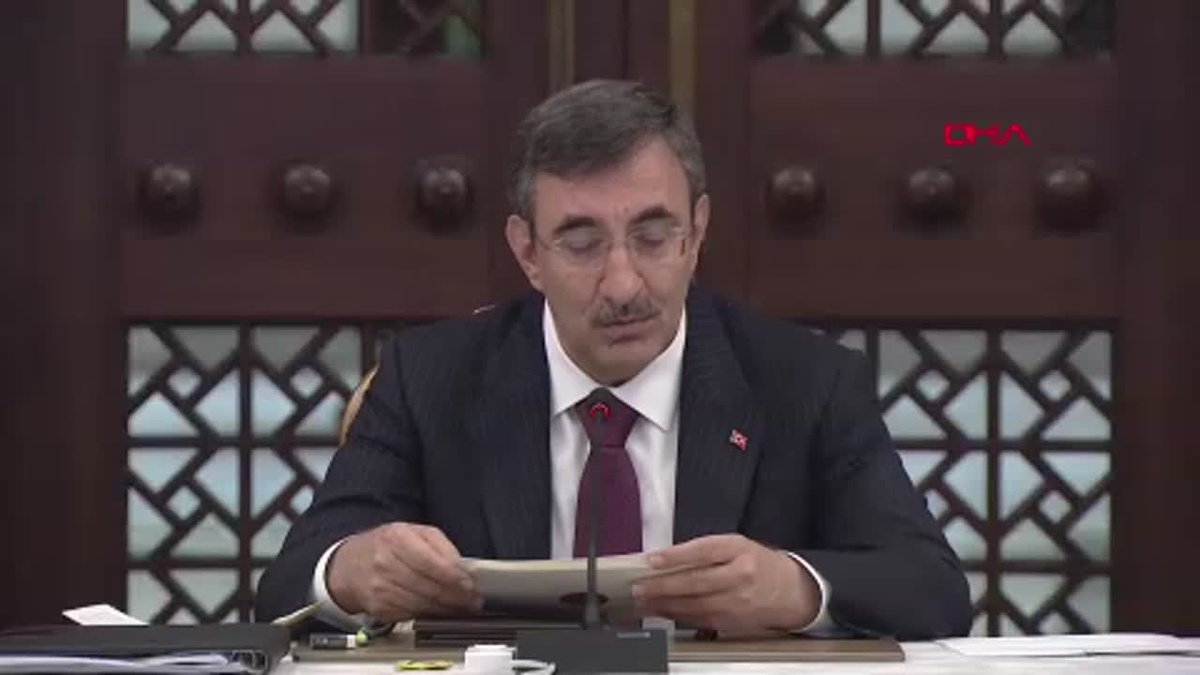 Cumhurbaşkanı Yardımcısı Yılmaz, Yatırım Ortamını İyileştirme Koordinasyon Kurulu Toplantısı\'nda konuştu