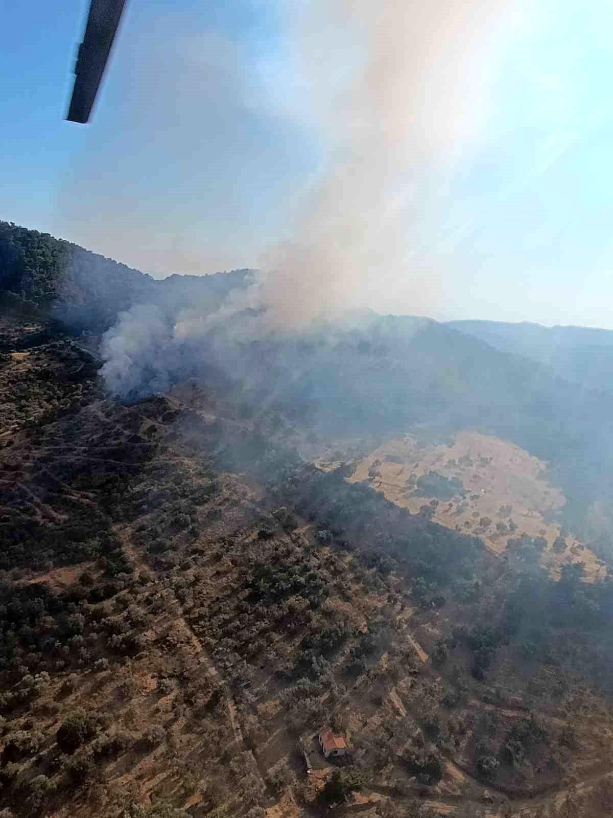 Çanakkale\'de Orman Yangını Kontrol Altına Alınmaya Çalışılıyor