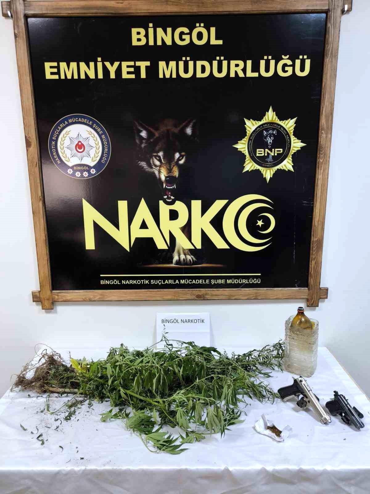 Bingöl\'de Uyuşturucu ve Silah Operasyonu