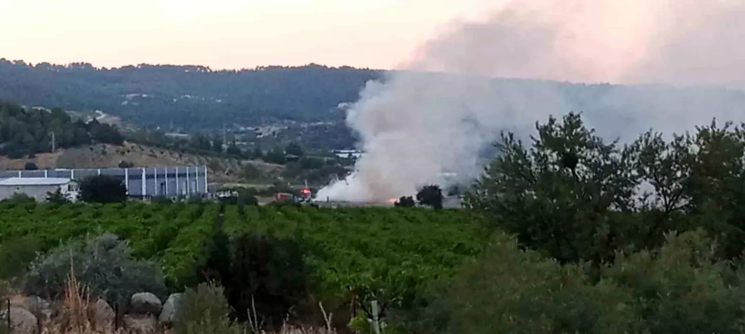 Denizli\'de hurda ve moloz atıklarının boşaltıldığı alanda çıkan yangın söndürüldü