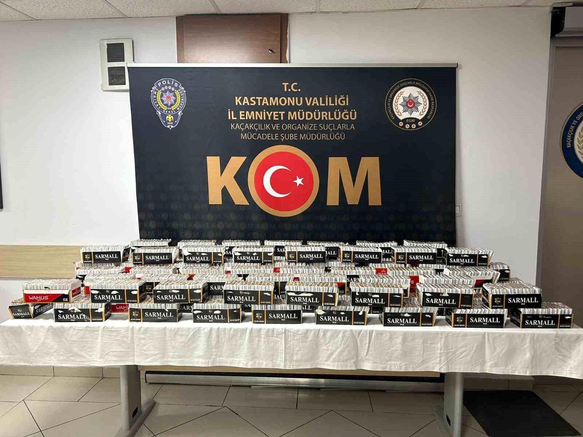 Kastamonu\'da Kaçak Makaron Operasyonu