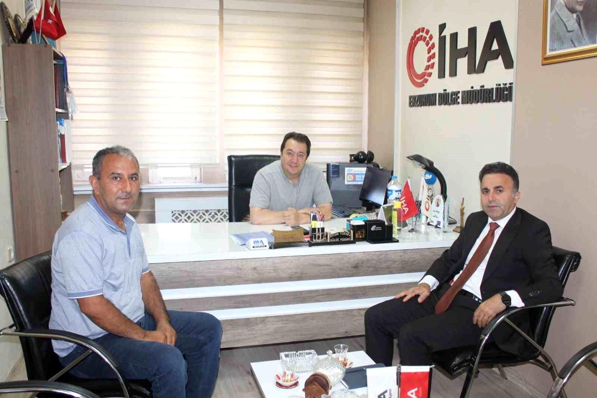 Erzurum İl Kültür ve Turizm Müdürü İHA Erzurum Bölge Müdürlüğünü Ziyaret Etti