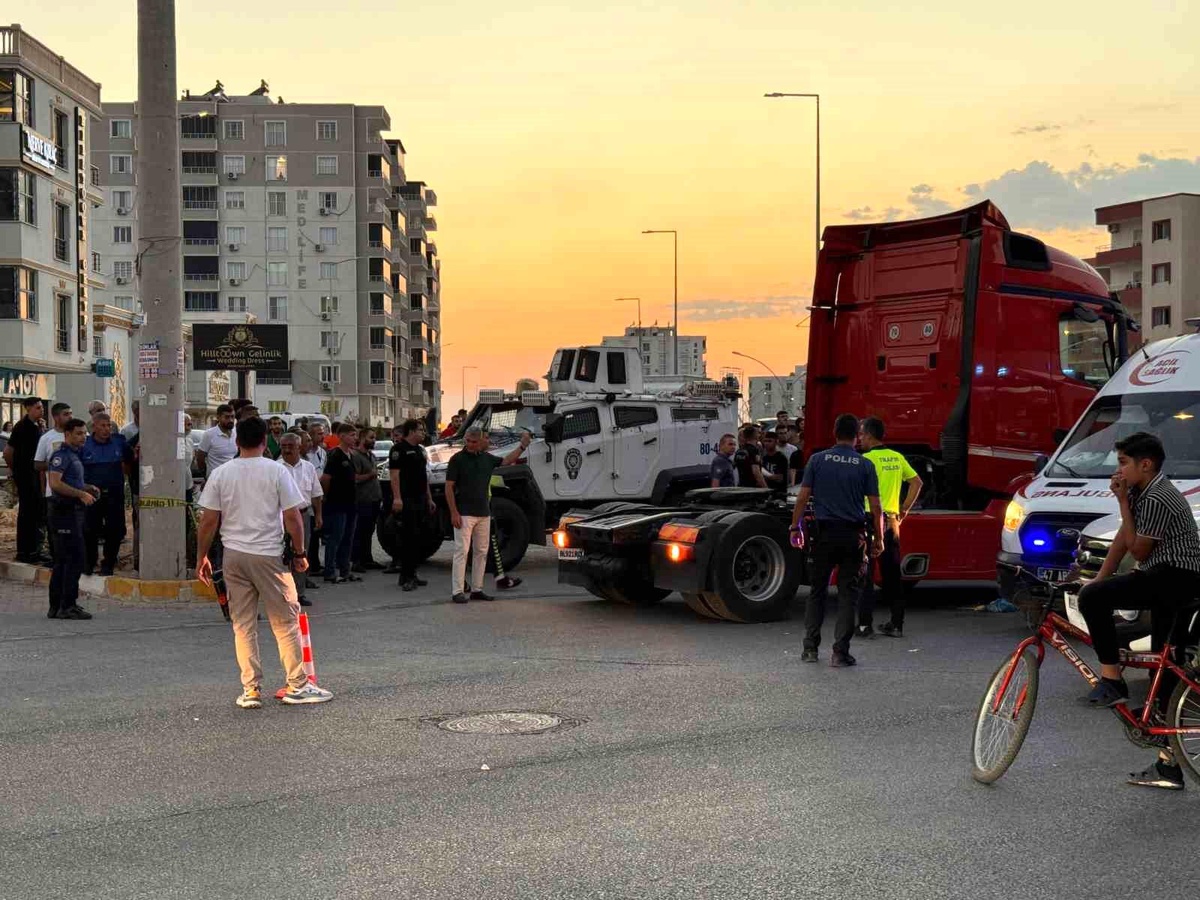 Mardin\'de tır çarpması sonucu kadın hayatını kaybetti