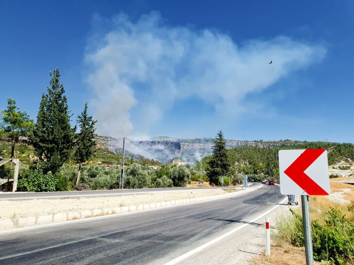 Silifke\'de Orman Yangını Çıktı