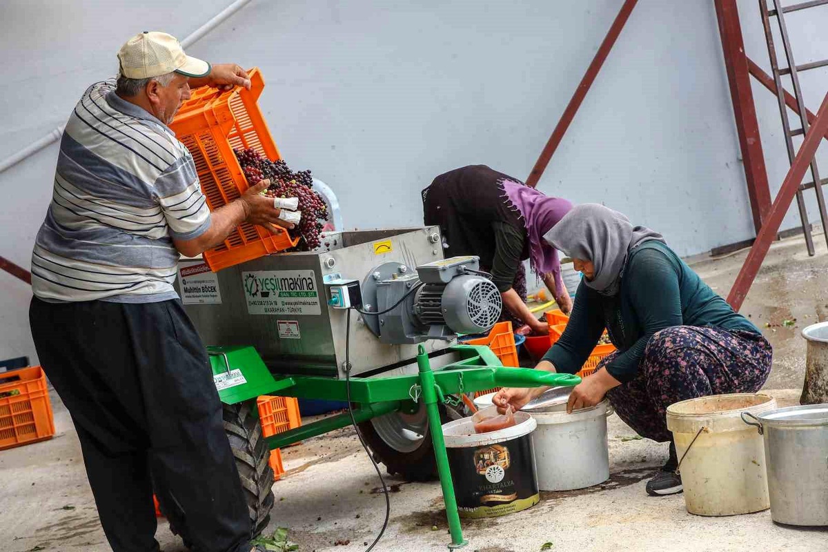 Antalya Büyükşehir Belediyesi Üzüm Sıkma ve Salça Makineleri Dağıtıyor