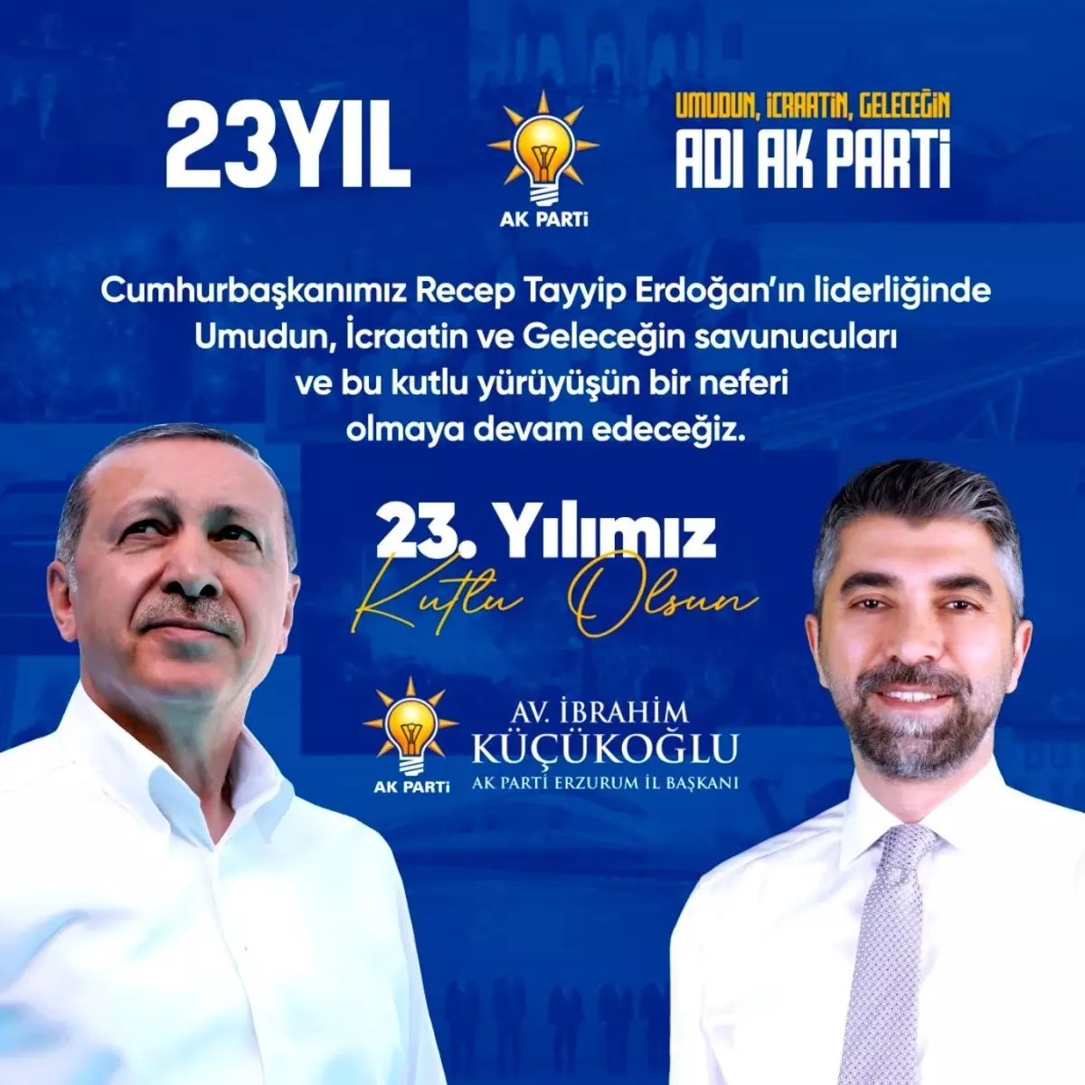 Küçükoğlu; "AK Parti mazlum ve mağdur milletlerin umududur"