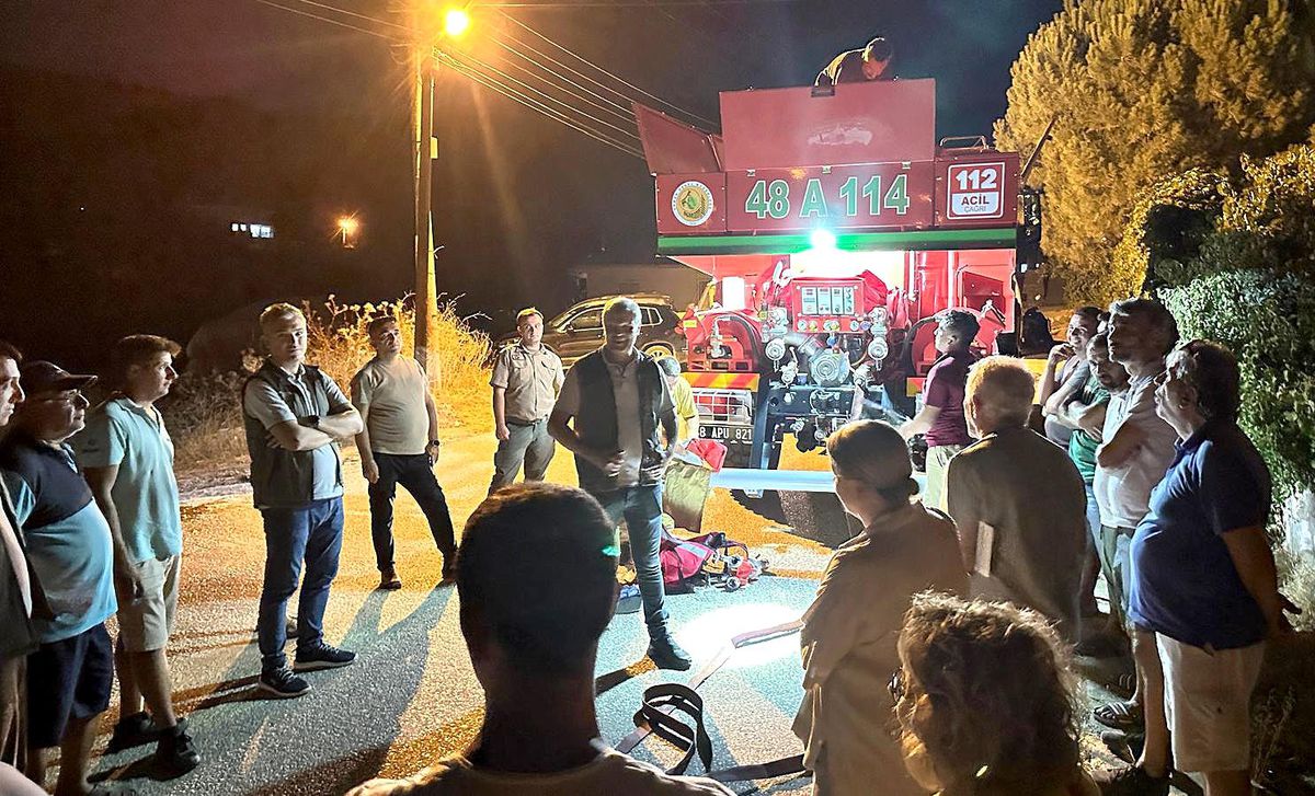 Marmaris\'te yangın gönüllülerine eğitim verildi