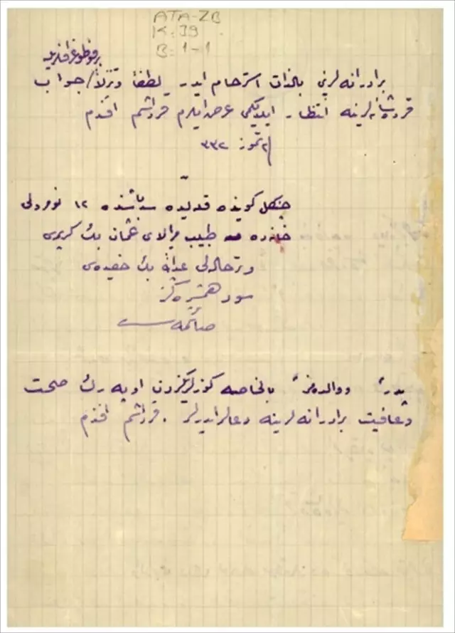 Atatürk'ün süt kardeşi ile mektupları ilk kez gün yüzüne çıktı! İşte o satırlar