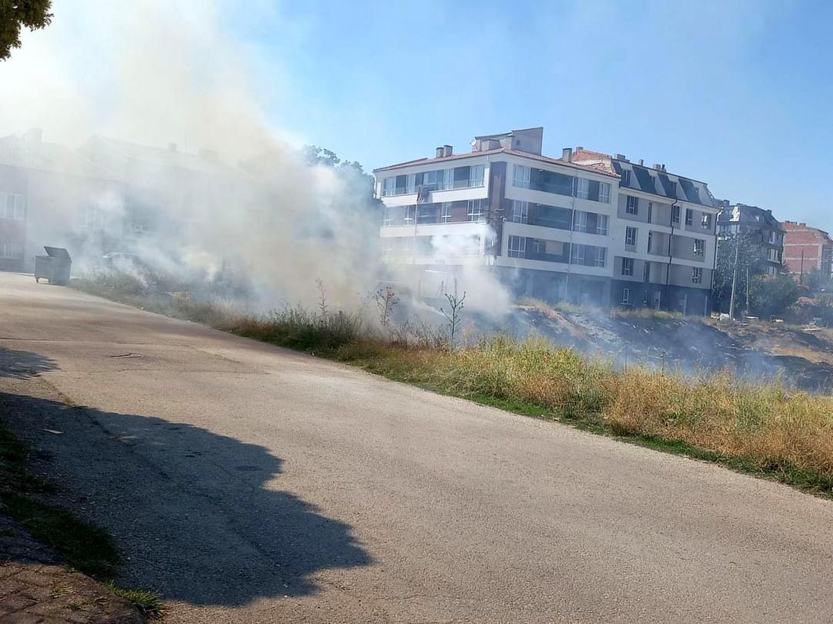Eskişehir\'de Bilinmeyen Nedenle Çıkan Ot Yangını Kontrol Altına Alındı