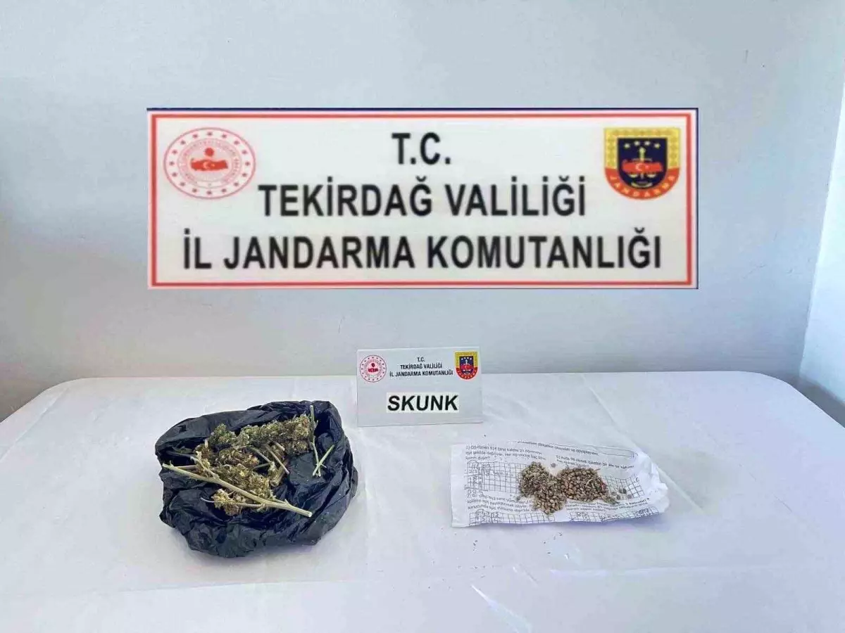 Tekirdağ\'da Uyuşturucu Operasyonu: 32 Gram Skunk Ele Geçirildi