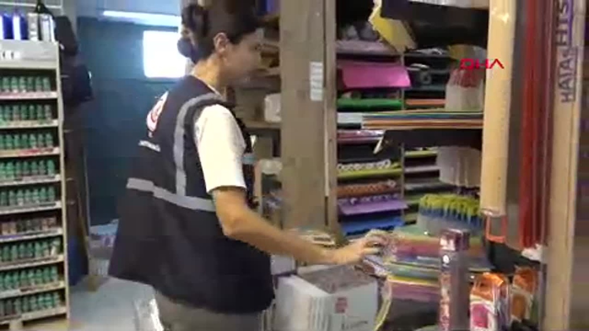 Kırtasiyelerde yapılan denetimlerde sağlığa zararlı ürünler tespit edildi