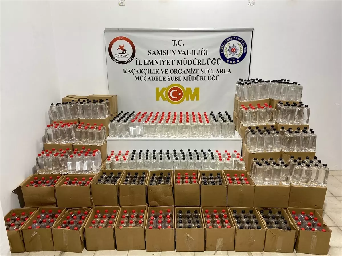 Samsun\'da 2 Bin 652 Litre Etil Alkol Ele Geçirildi