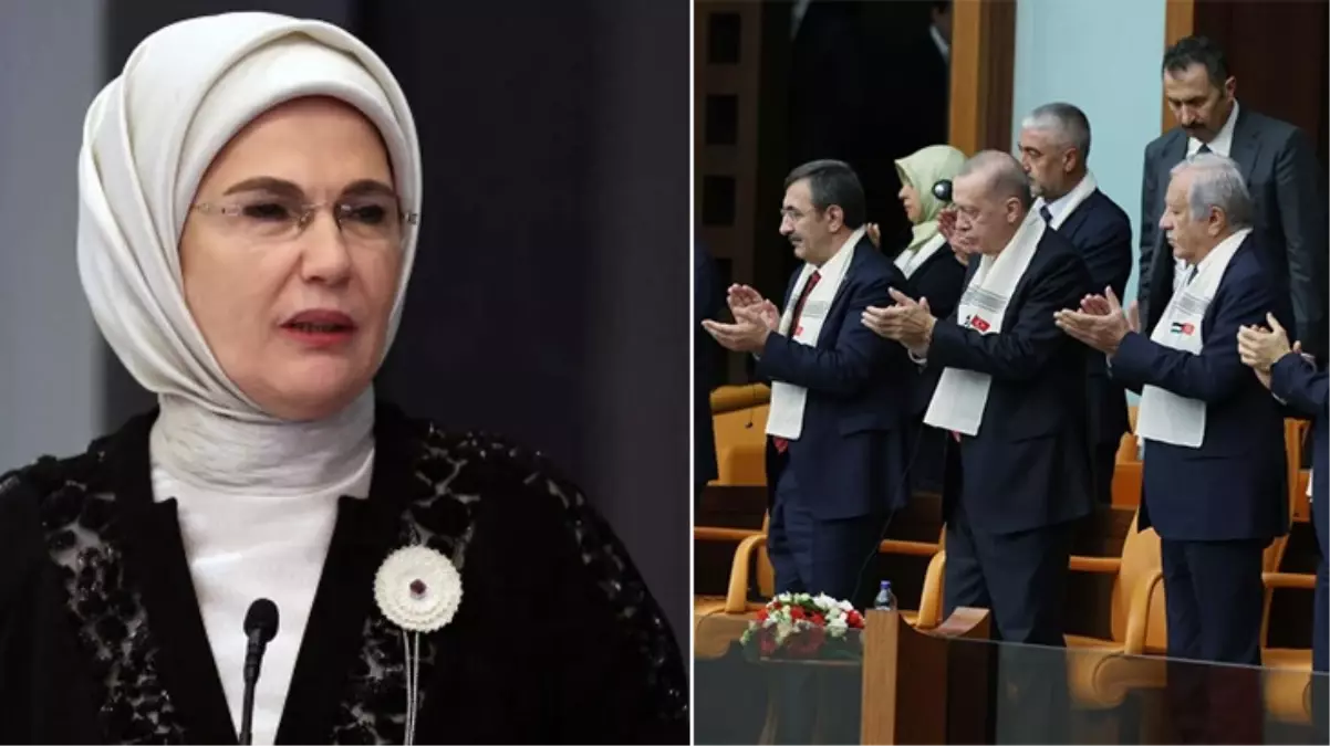 Emine Erdoğan\'dan Abbas\'ın TBMM\'deki konuşmasının ardından çok konuşulacak sözler